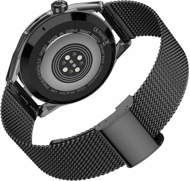Smartwatch Rubicon unisex, e zezë