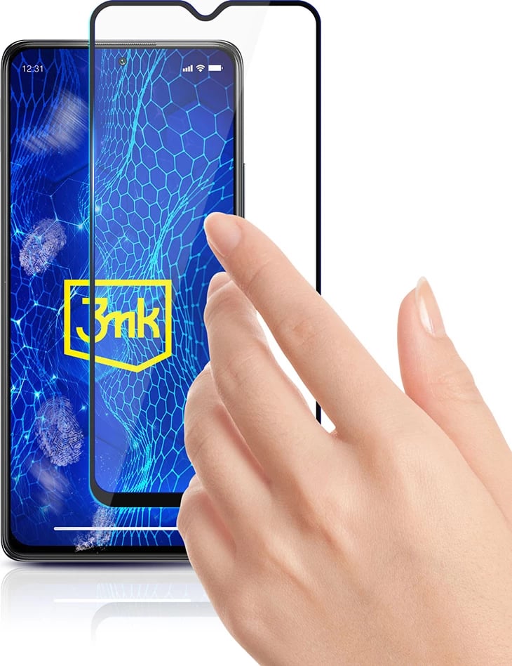 Mbështjellës xhami i temperuar 3mk HardGlass Max Lite për Xiaomi Redmi Note 10 Pro, i zi