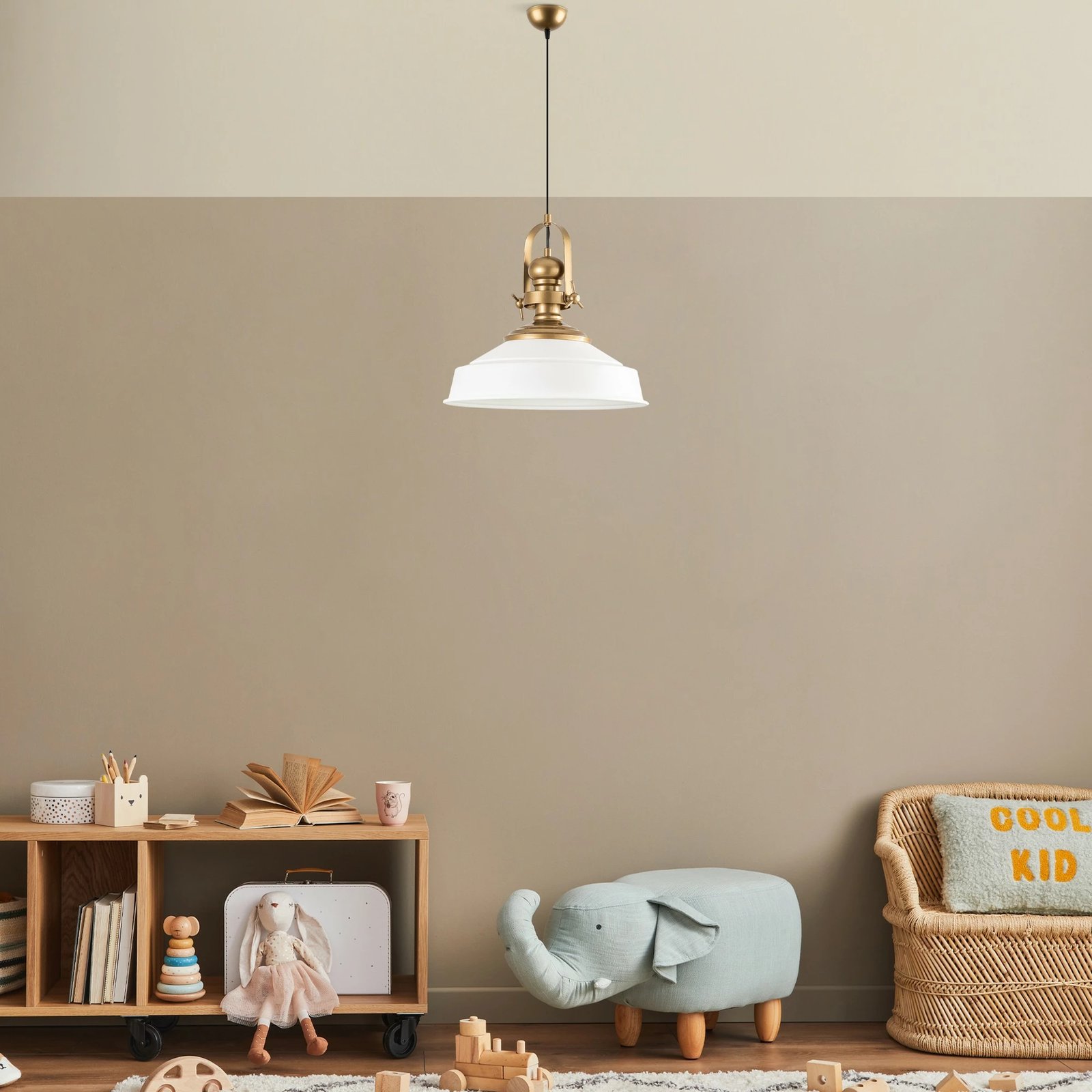 Llambë tavani Opviq, Craft - 13982, metalike, e bardhë