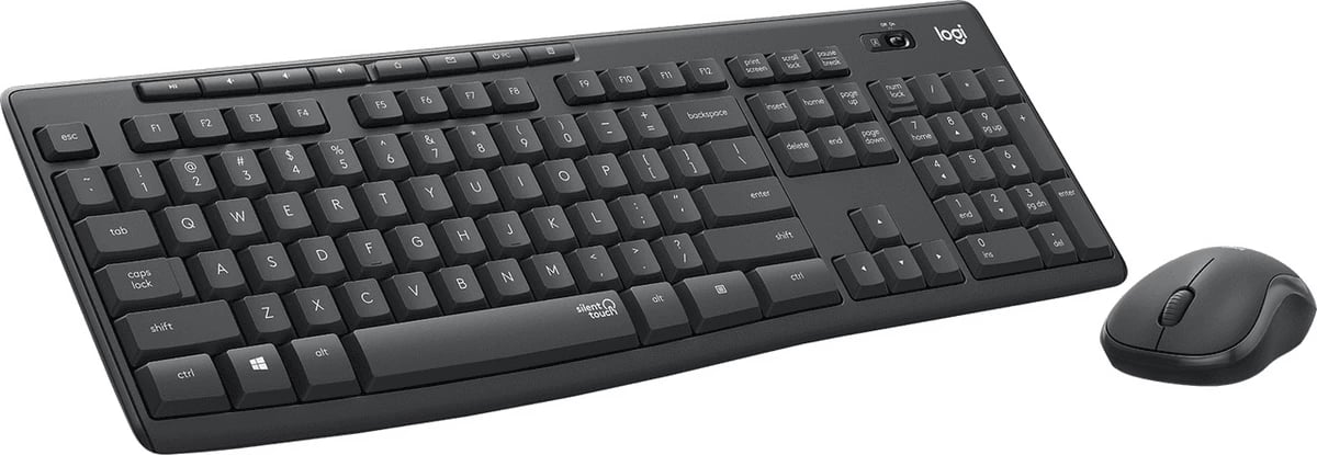 Set maus dhe tastierë, Logitech MK295 Silent 920-009800, US-Int layout, e zezë