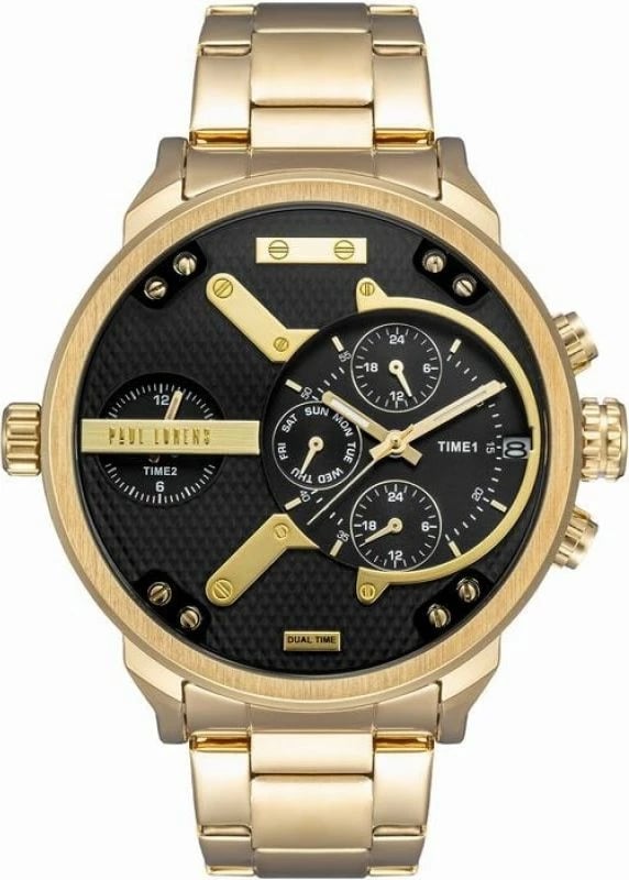 Orë dore për meshkuj Paul Lorens, e zezë dhe e artë