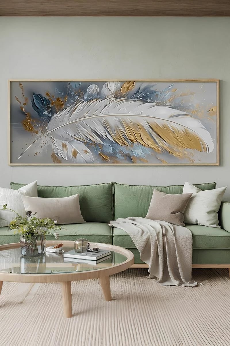 Pikturë dekorative me kornizë, Wallity, Artsmdfyty29-3370, shumëngjyrëshe, 33x70cm