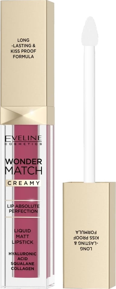 Buzëkuq liquid mat Eveline Cosmetics Wonder Match 10 Berry Rose për femra 6.8ml