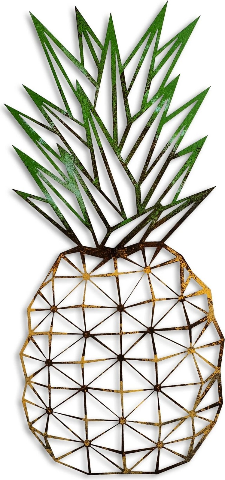 Aksesor muri dekorativ prej metali, ananas, Wallity 223