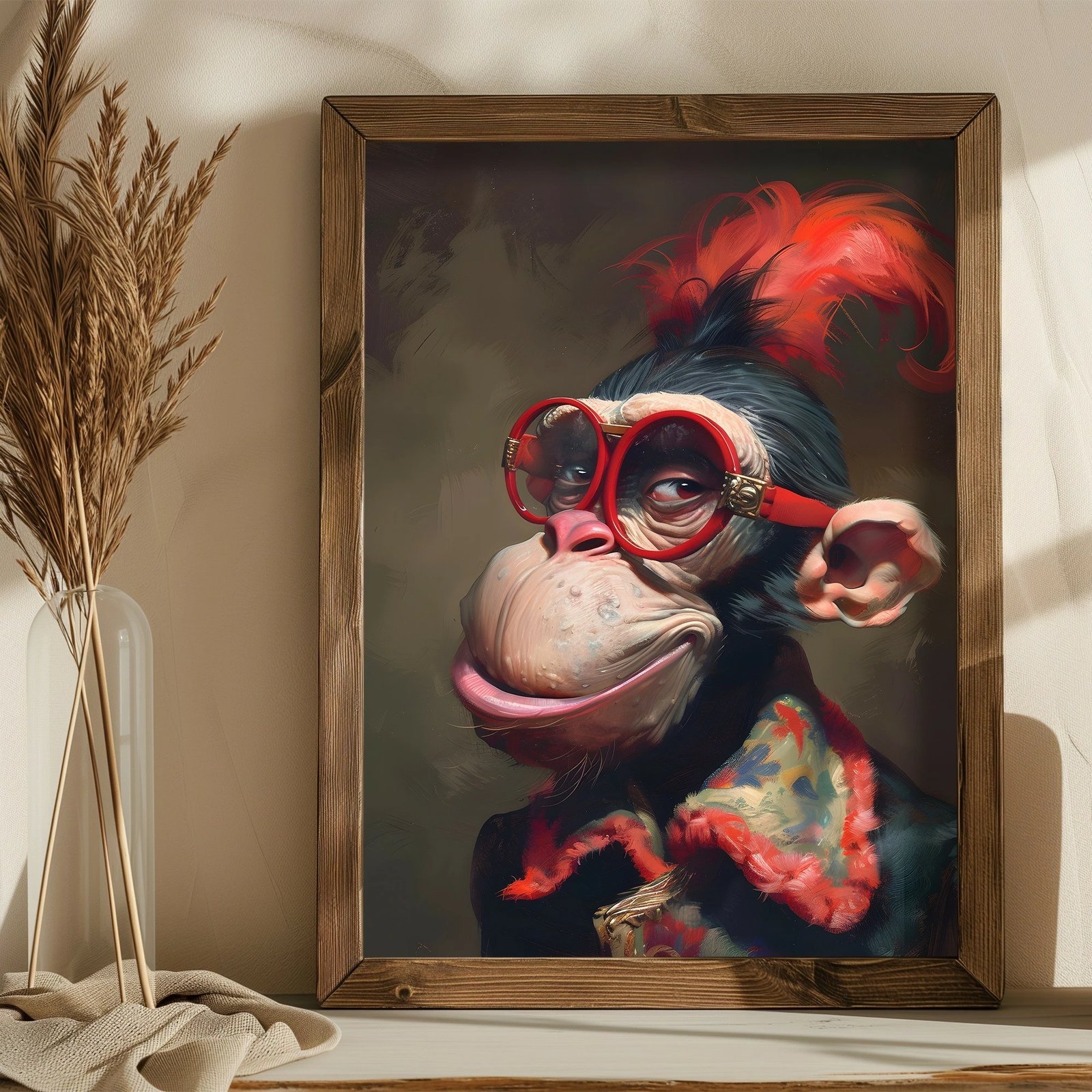 Pikturë dekorative me kornizë MDF Wallity, AI175, shumëngjyrëshe, 35x47x3.5cm