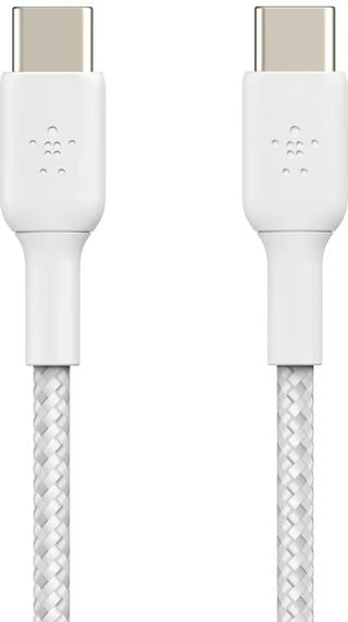 Kabllo Belkin BoostCharge, USB C në USB C, 0.15 m, e bardhë