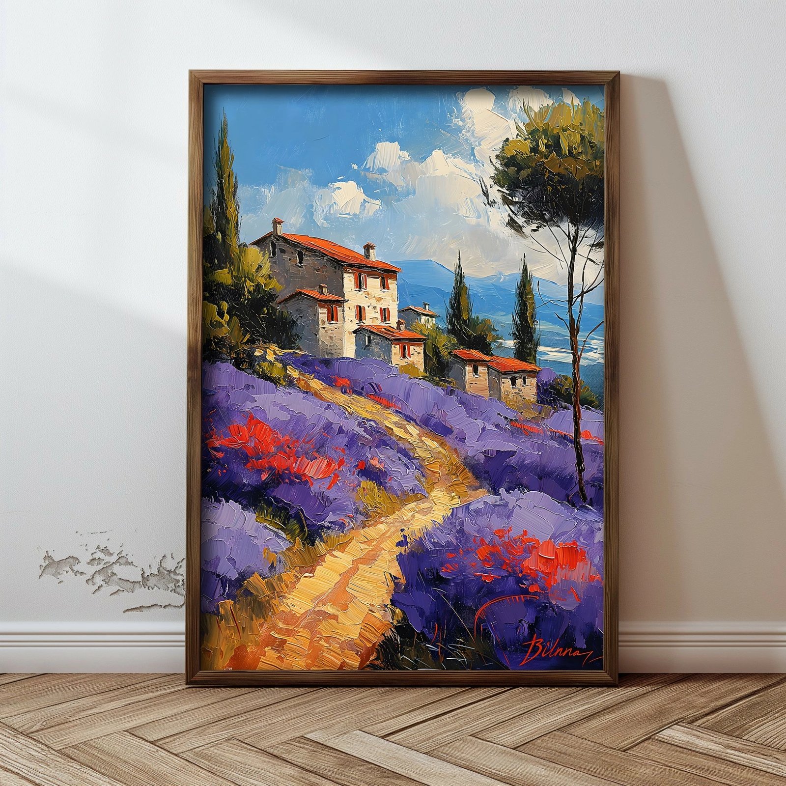 Pikturë dekorative me kornizë MDF, shumëngjyrëshe, Wallity, GE171-L