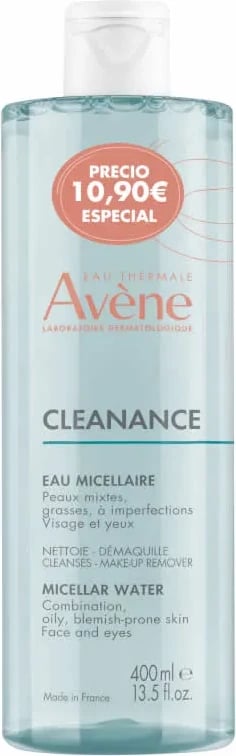Ujë micellar për pastrim fytyre Avène Cleanance Eau Micellaire Démaquillante 400ml