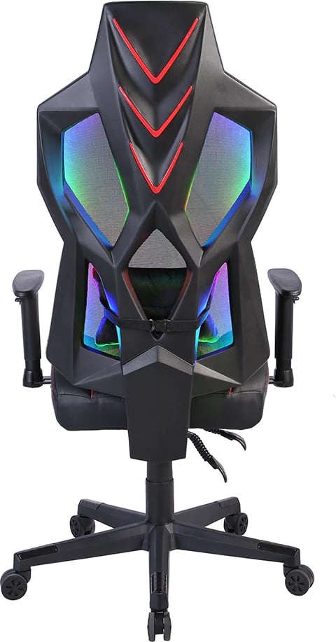 Karrige gaming për zyre, e zezë me të kuqe, STORM, 50x73x135