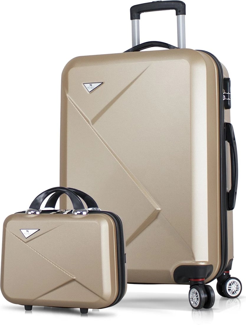 Set valixhesh (2 copë), ngjyrë ari, Zoozie Bags, 8312