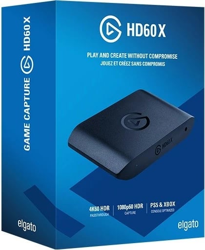 Adapter kapje video ELGATO HD60 X, për PS5/Xbox, 4K HDR, i zi