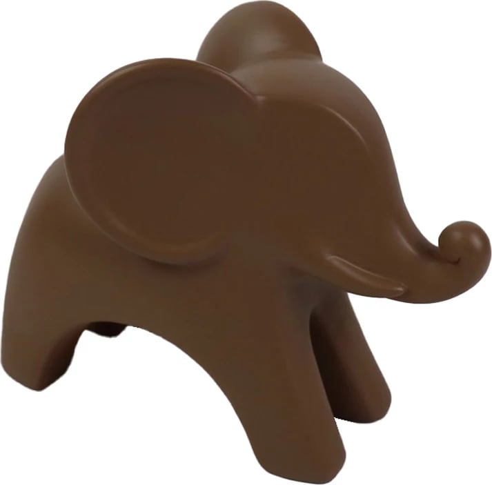 Dekor elefant Ingor, terrakotë, 18x9x14cm, polirezine