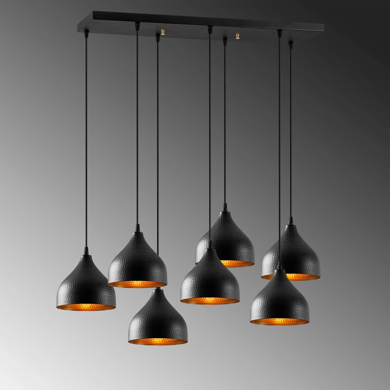 Llambë tavani Opviq, Tattoo - 6221, e zezë, moderne, 88x40cm