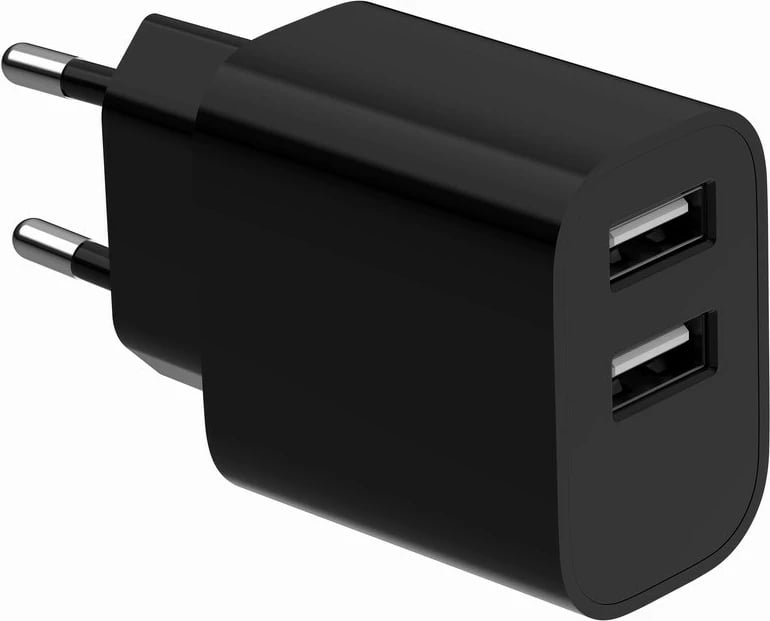 Karikues universal GEMBIRD TA-UC-2A12-01-BK me 2 porta USB, i zi