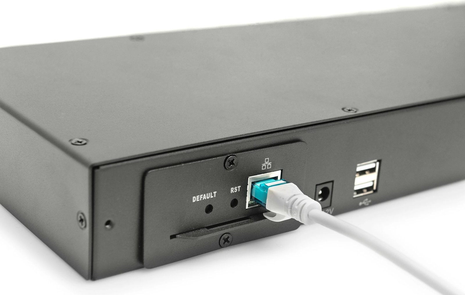 KVM switch Digitus modul 8-portësh Cat.5, i zi