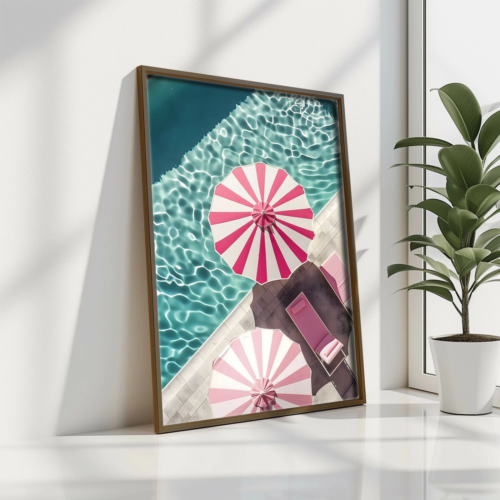 Pikturë dekorative me kornizë MDF, Wallity, GE100-L, shumëngjyrëshe, 35x47x3.5cm