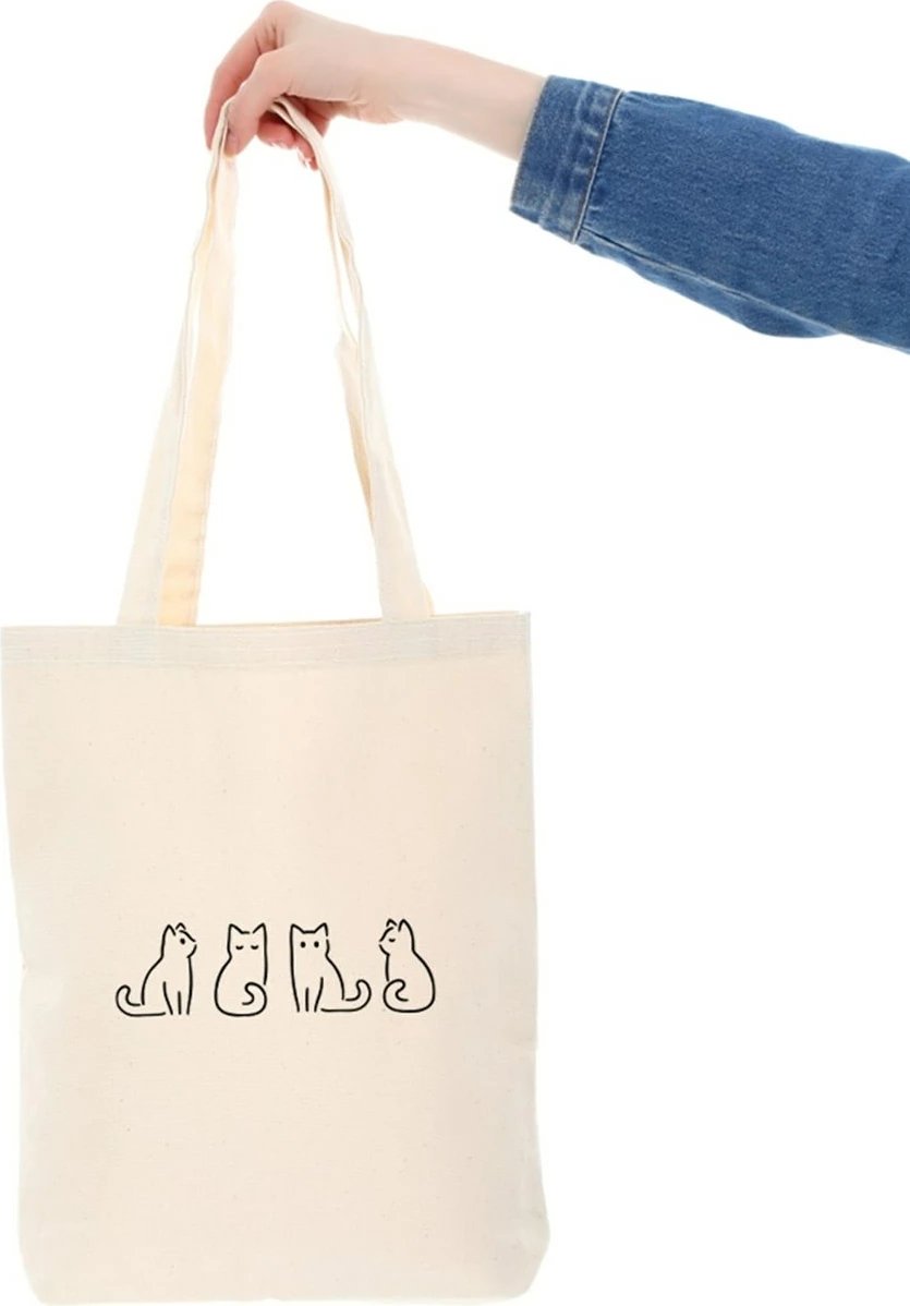 Torbë tote Zoozie Bags, krem, 35x40x8cm