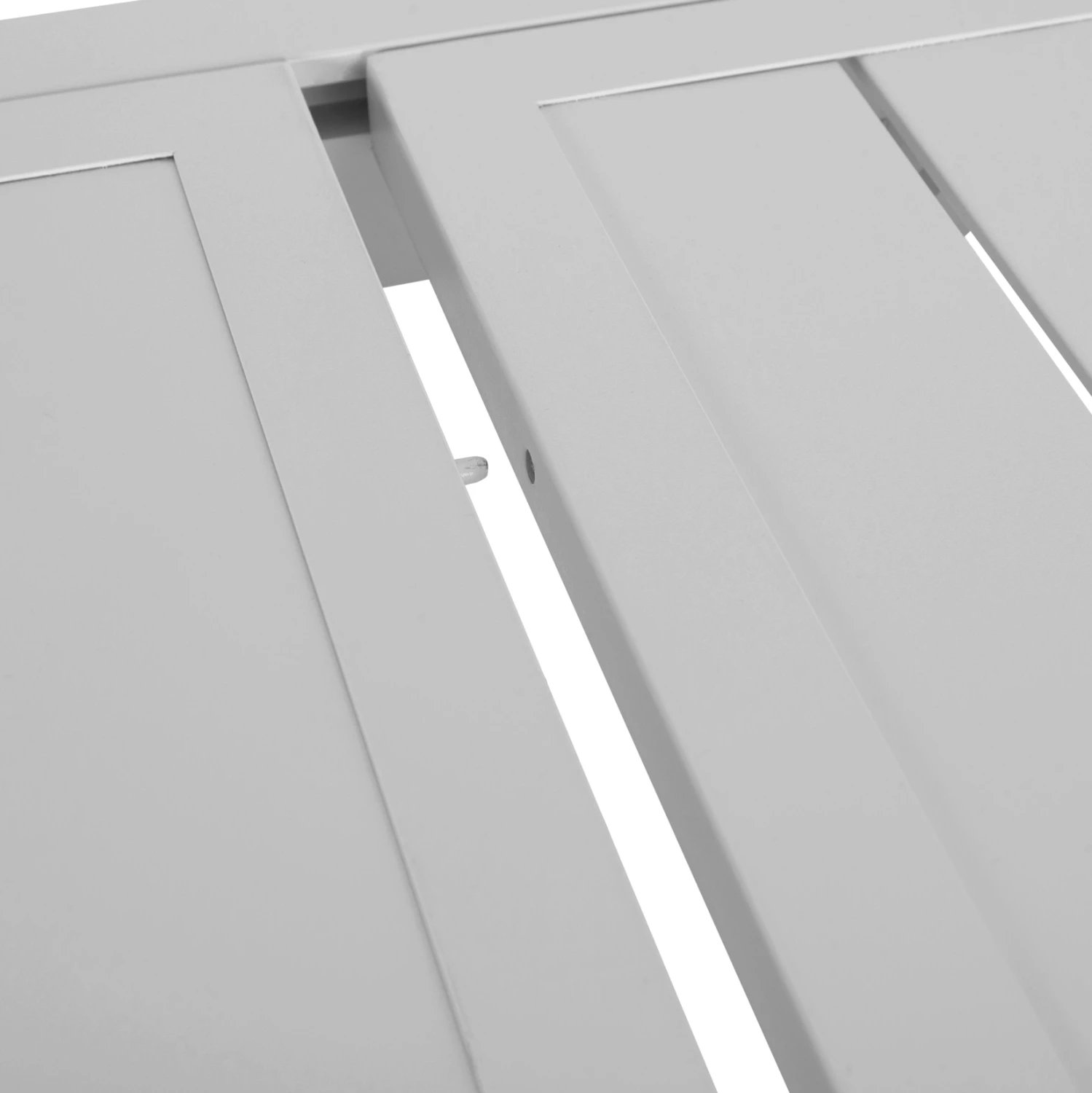 Tavolinë ngrënieje e zgjatshme KRUM, alumin i bardhë, FH6277.01, 160-240x90x73cm