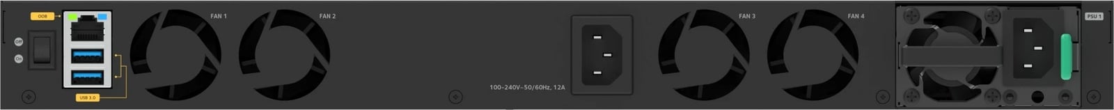 Switch NETGEAR M4350-24X4V, Managed, L3, 10G Ethernet, PoE, Rack mounting, 1U