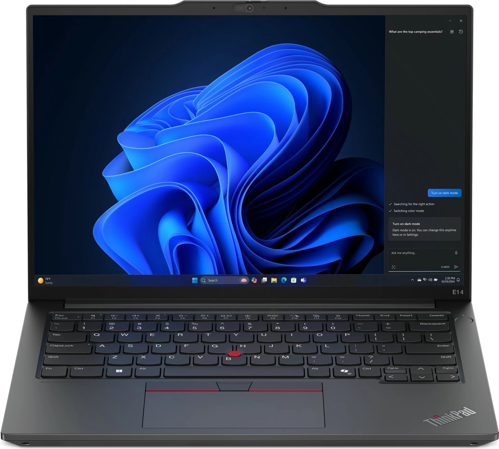 Laptop Lenovo ThinkPad E14 Gen 6, Intel Core Ultra 7, 16 GB RAM, 512 GB SSD, E zezë