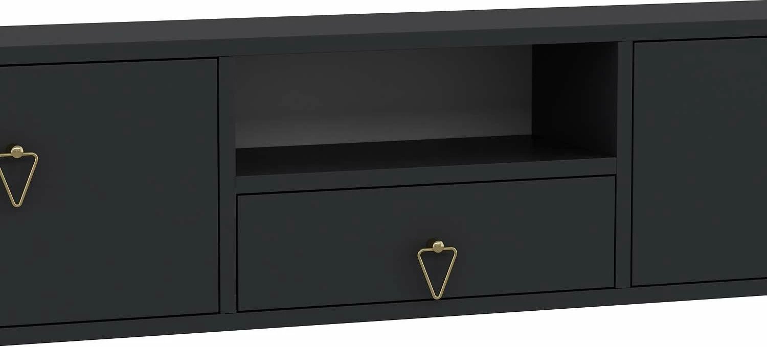 Komodë TV Skye Decor, anthracite, gold, 1303-DROP-1