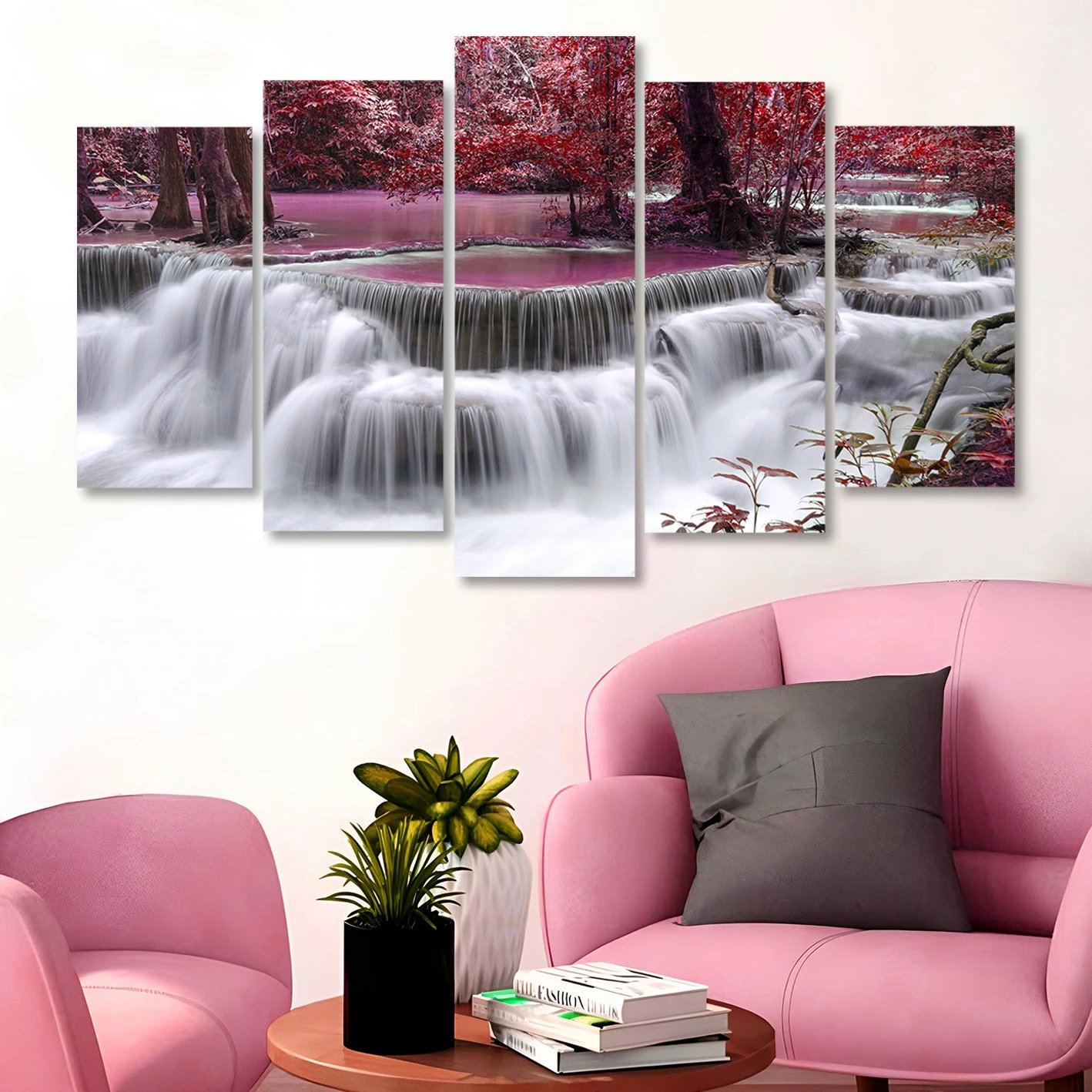 Pikturë dekorative MDF, 5 pjesë, Wallity, 100x60 cm