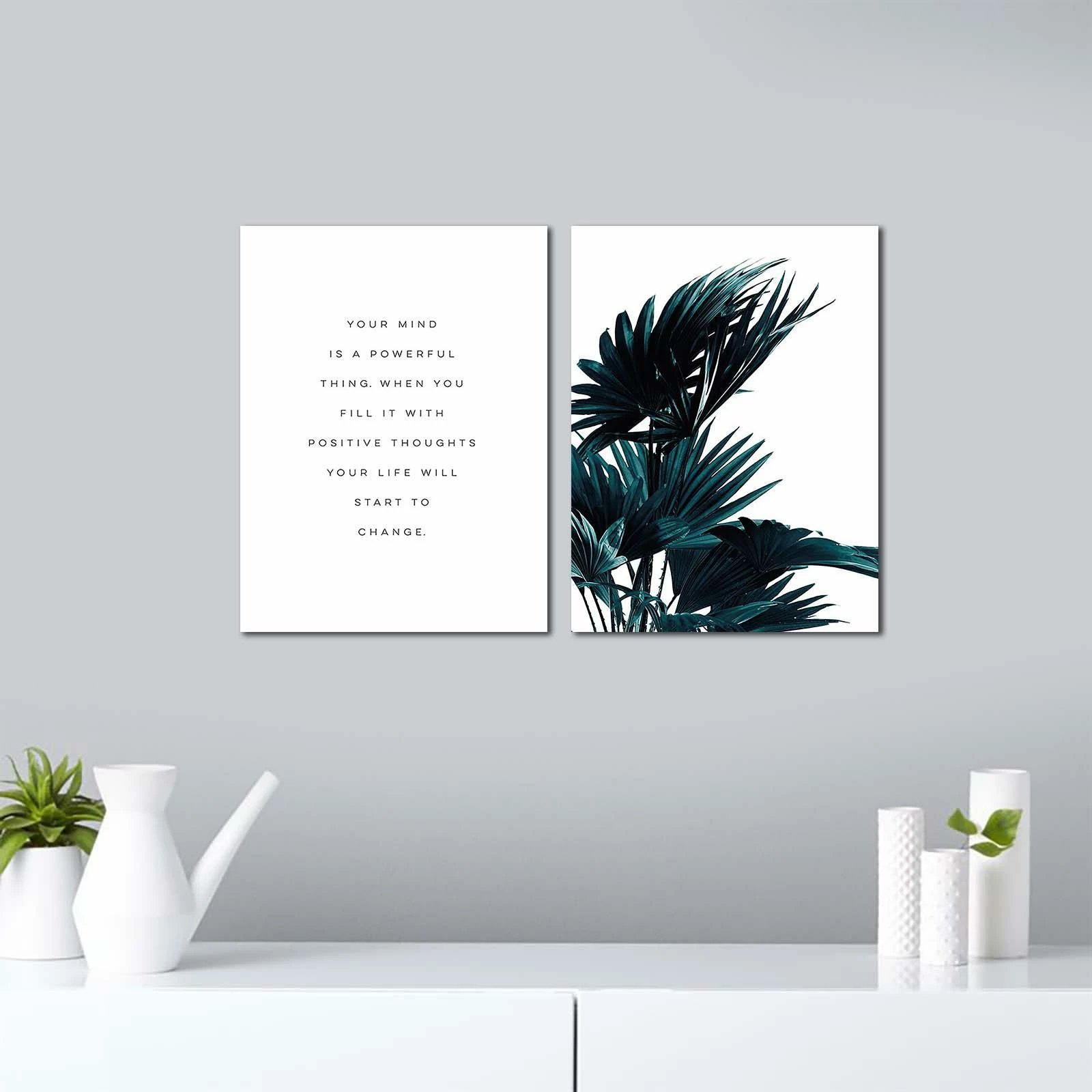 Pikturë dekorative MDF, shumëngjyrëshe, 2 copë, Wallity, 2P3040MDFCIZ-008