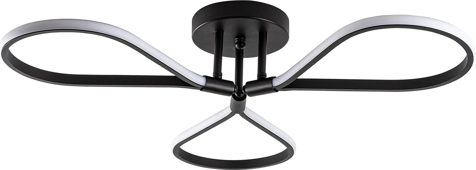 Llambë tavani Opviq Damla, e zezë, 68x14x68cm