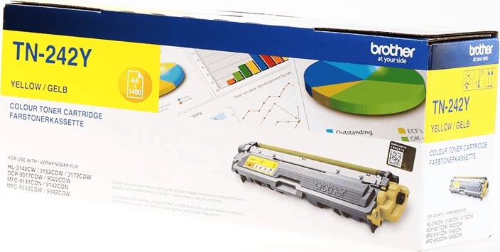 Toner, Brother TN-242Y deri 1400 faqe standard, verdhë