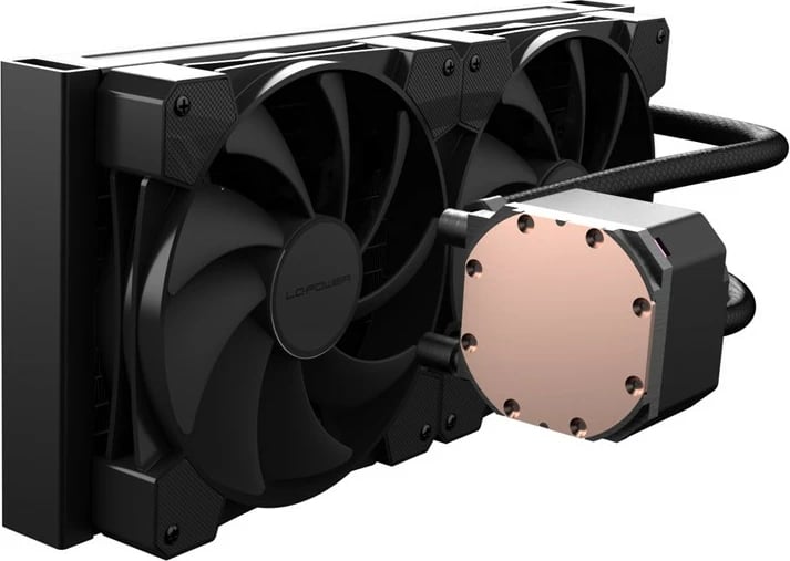 Ftohës uji all-in-one LC-Power LC-CC-280-B, 2x140mm, RGB, i zi