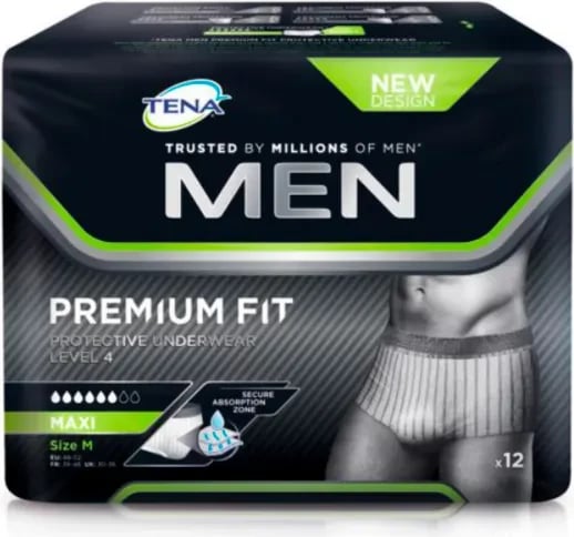 Mbathje mbrojtëse TENA Men Premium Fit M, 12 copë