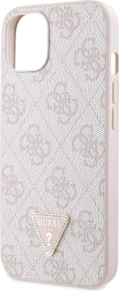 Mbështjellës Guess Crossbody 4G Metal Logo për iPhone 14 Pro Max 6.7", Rozë