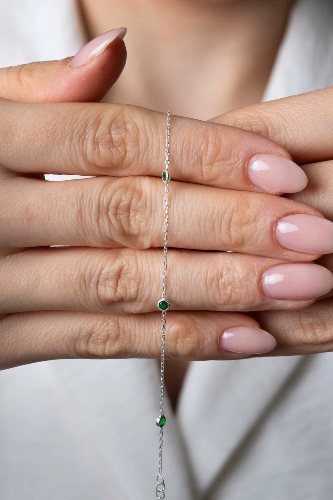 Byzylyk argjendi me gurë të gjelbër, Jumeon, TFNY65229