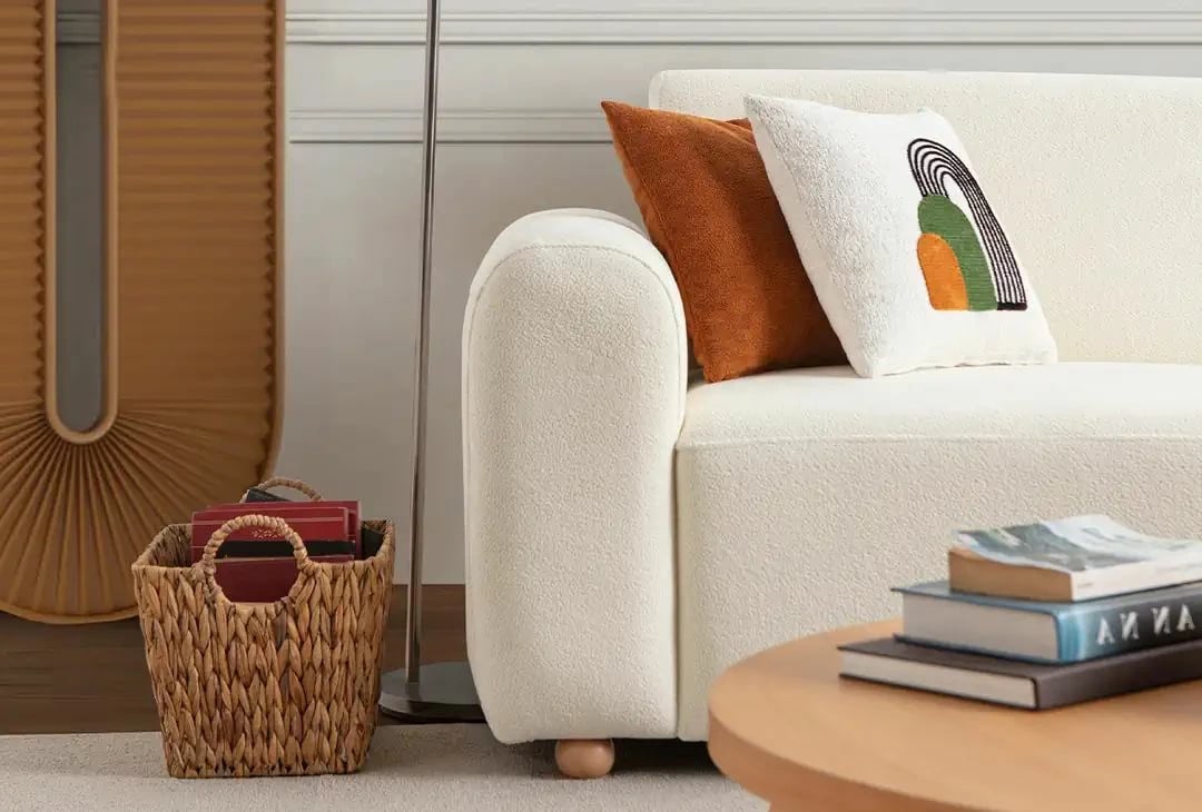 Këndore Atelier del Sofa S-Loft, e bardhë, e djathtë