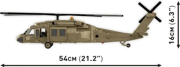 Set lodrash ndërtimi Cobi Klocki Sikorsky UH-60 Black Hawk, 928 pjesë, bezhë