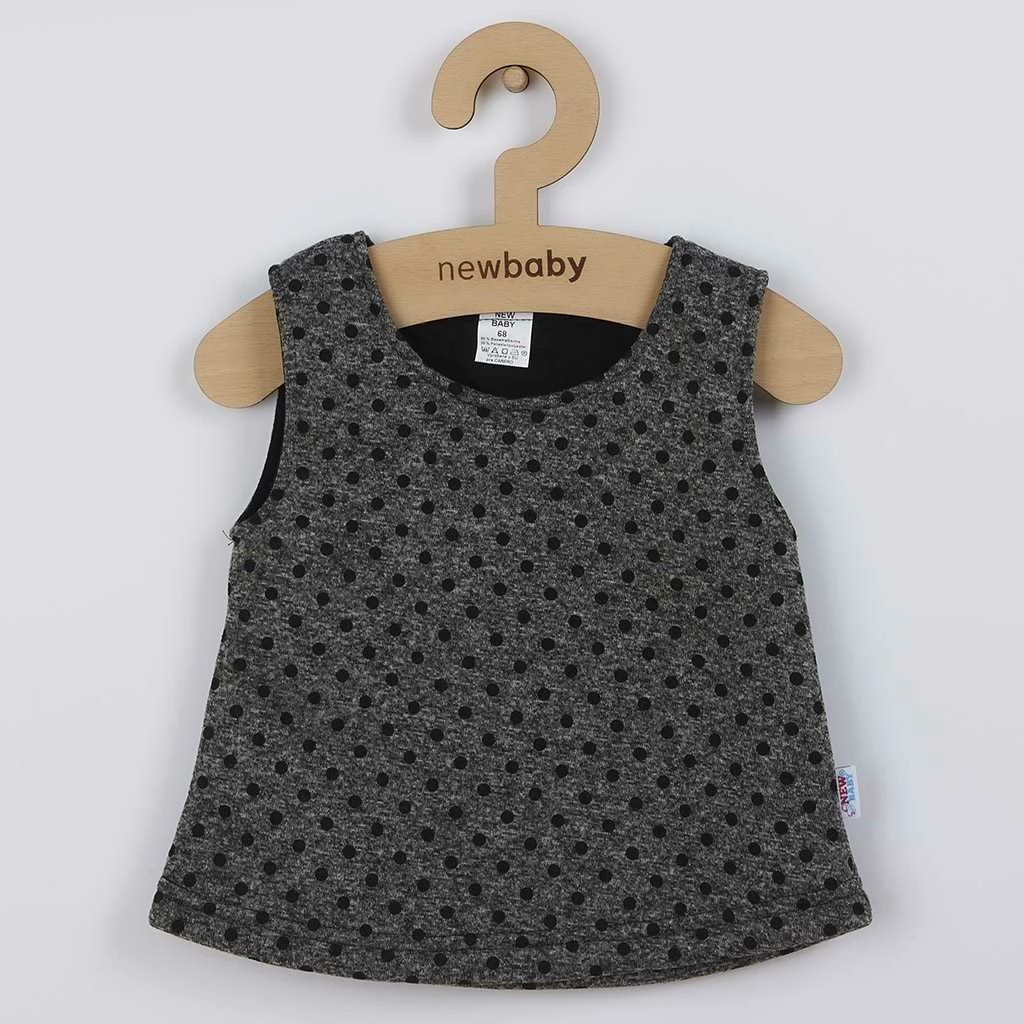 Tunikë dimri bebe, New Baby Princess, madhësi 62 (3-6m), gri