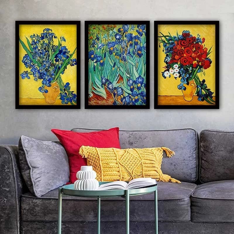 Pikturë dekorative me kornizë (3 copë), Wallity, 3SC_UN4879652_3545