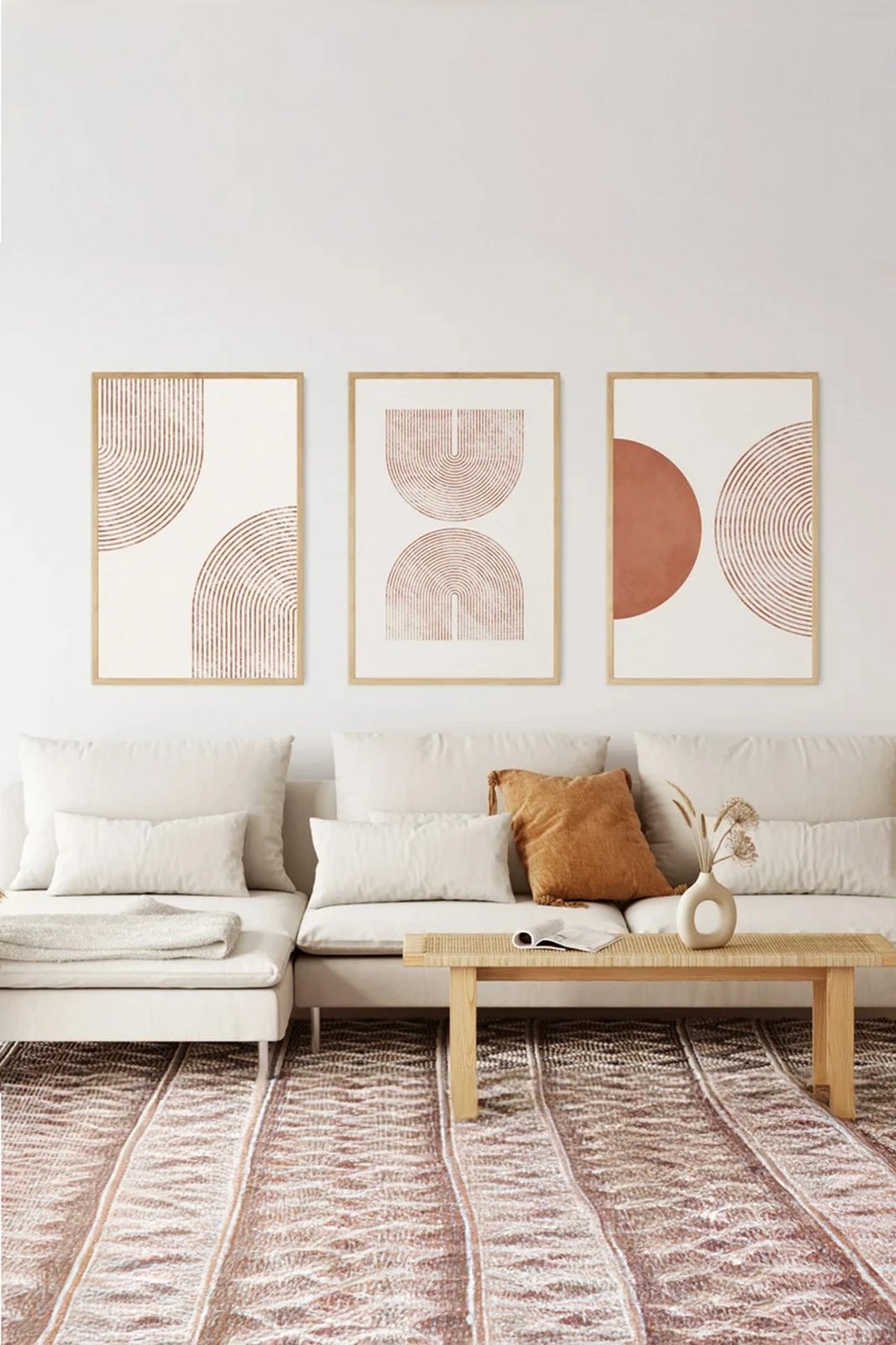 Set pikturash dekorative me kornizë, 3 copë, Wallity, 3Dartsohoset20