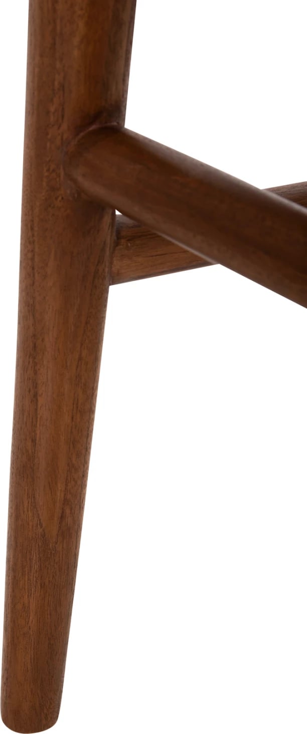 Karrige për ngrënie ROSCO FH6132.01 dru TEAK ngjyrë arre, litar VIRO ngjyrë kafe, 56x54.5x78H cm