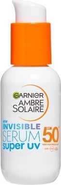 Serum për fytyrë për femra Garnier Ambre Solaire Invisible Super UV SPF50+, 30ml