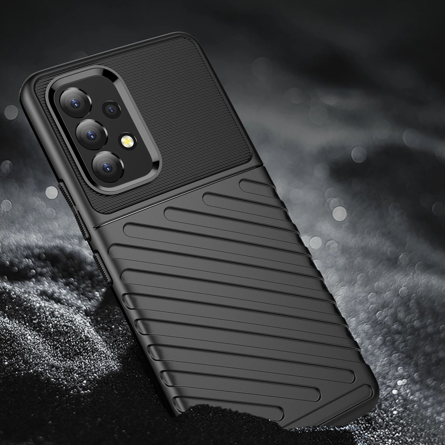Mbështjellës Hurtel Thunder Case për Samsung Galaxy A53 5G, i zi