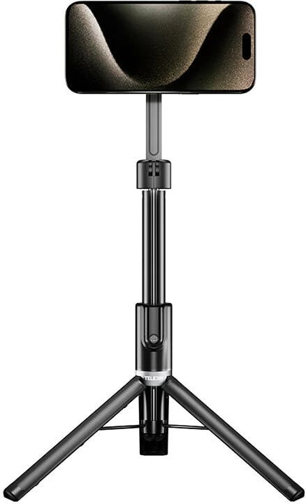 Selfie tripod Telesin P1-MSS-002 me magnet, për telefona, i zi