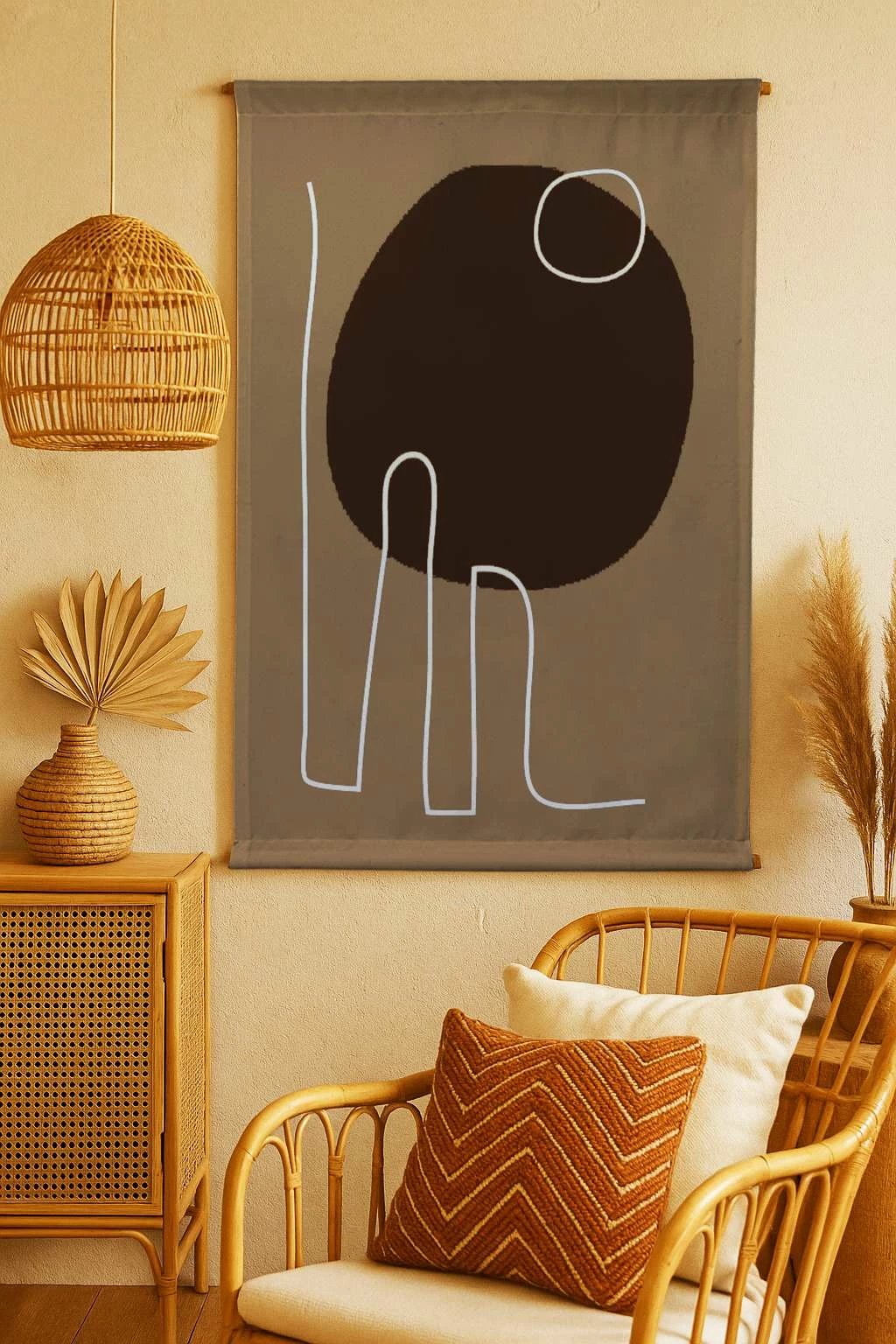 Pikturë dekorative poliestër Wallity, Polybaby 41, shumëngjyrëshe, 70x120cm