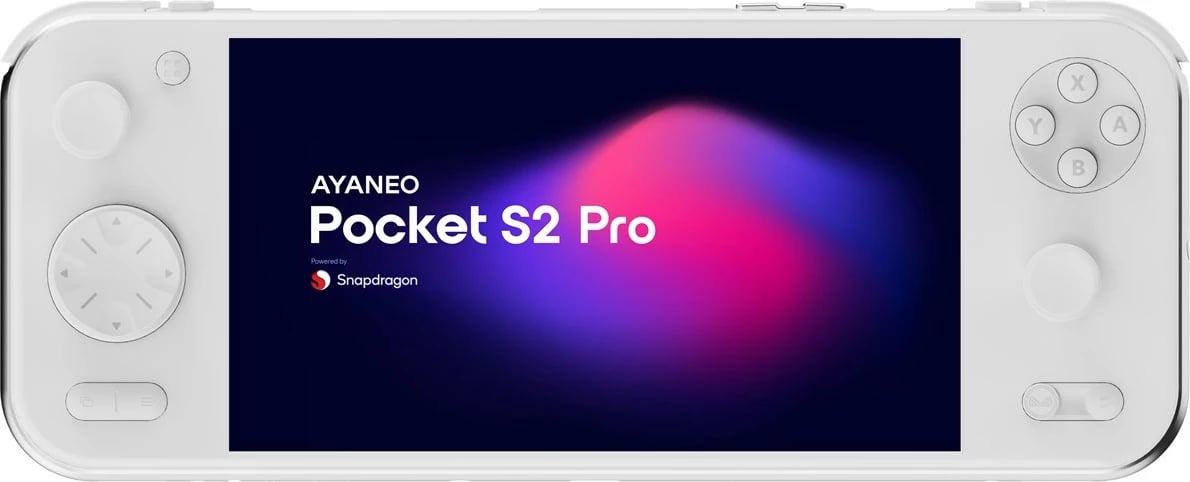 Konzolë portative AYANEO S2 Pro, Snapdragon G3 Gen.3, 16GB/512GB, Bardhë