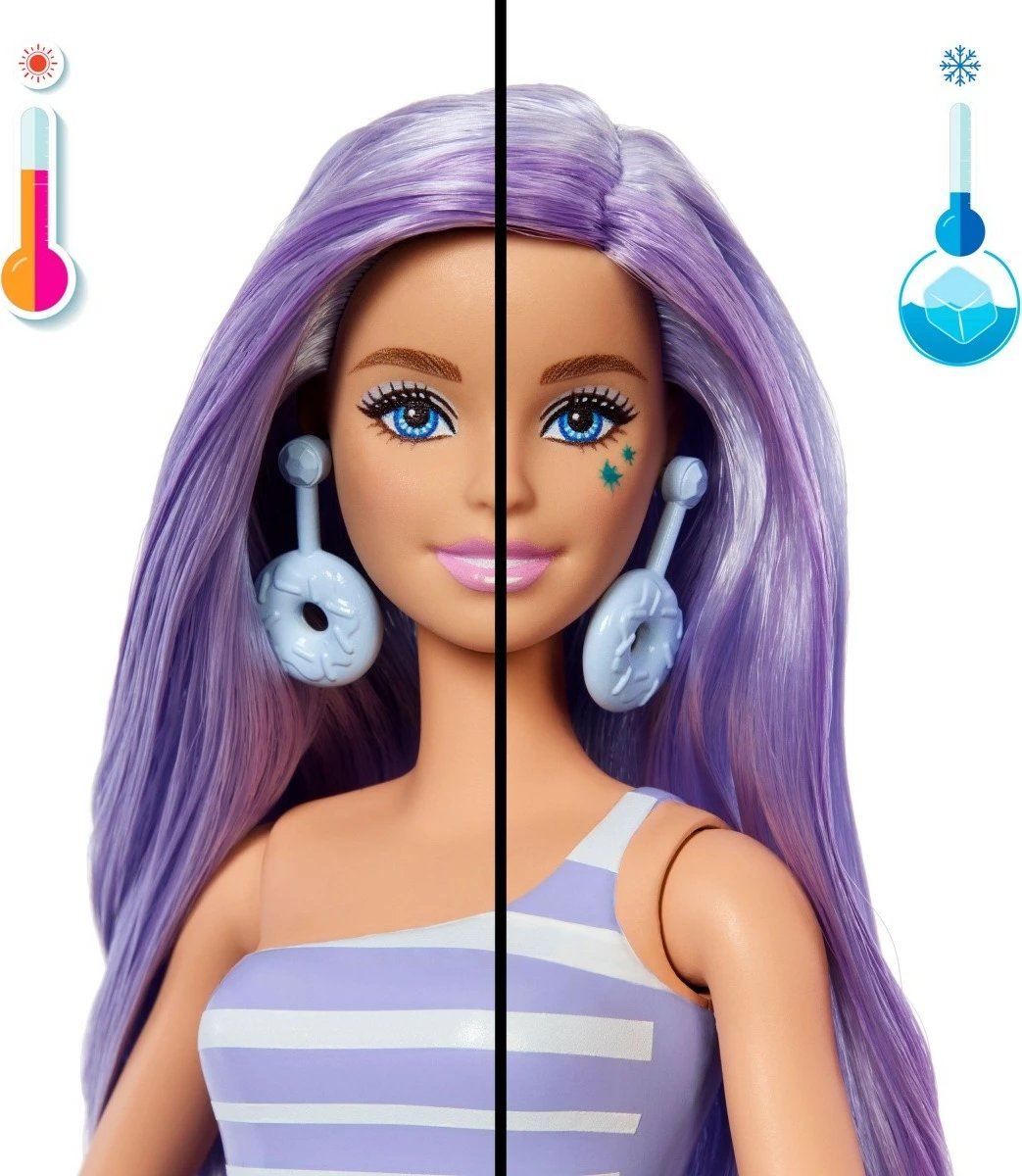 Kukull Barbie Pop Reveal Stylish Dessert Series me aksesorë, Mattel JFY00/JFY60, e purpurt