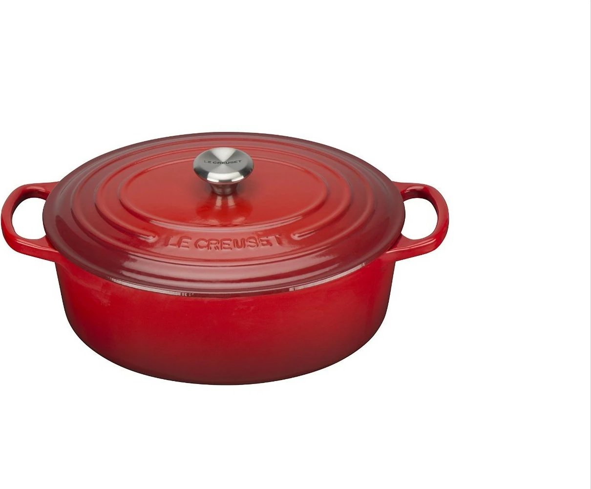 Tenxhere Le Creuset 21178270602430, 4.1L, gize, smalt, e kuqe