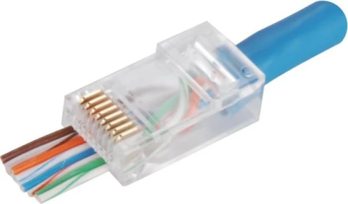 Prizë rrjeti RJ45 UTP Category 5e ALANTEC WT118, komplet 100 copë, transparent