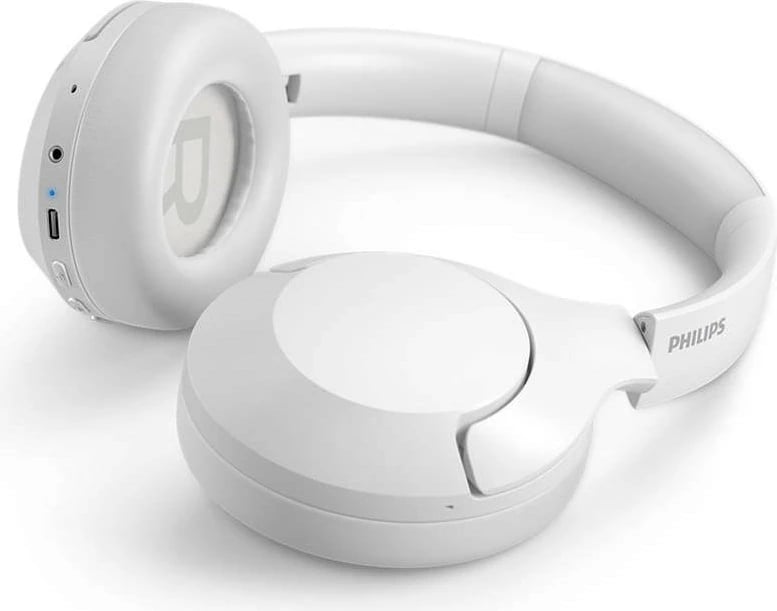 Kufje Philips TAH8506WT/00 wireless, noise-canceling, 60 orë, të bardha