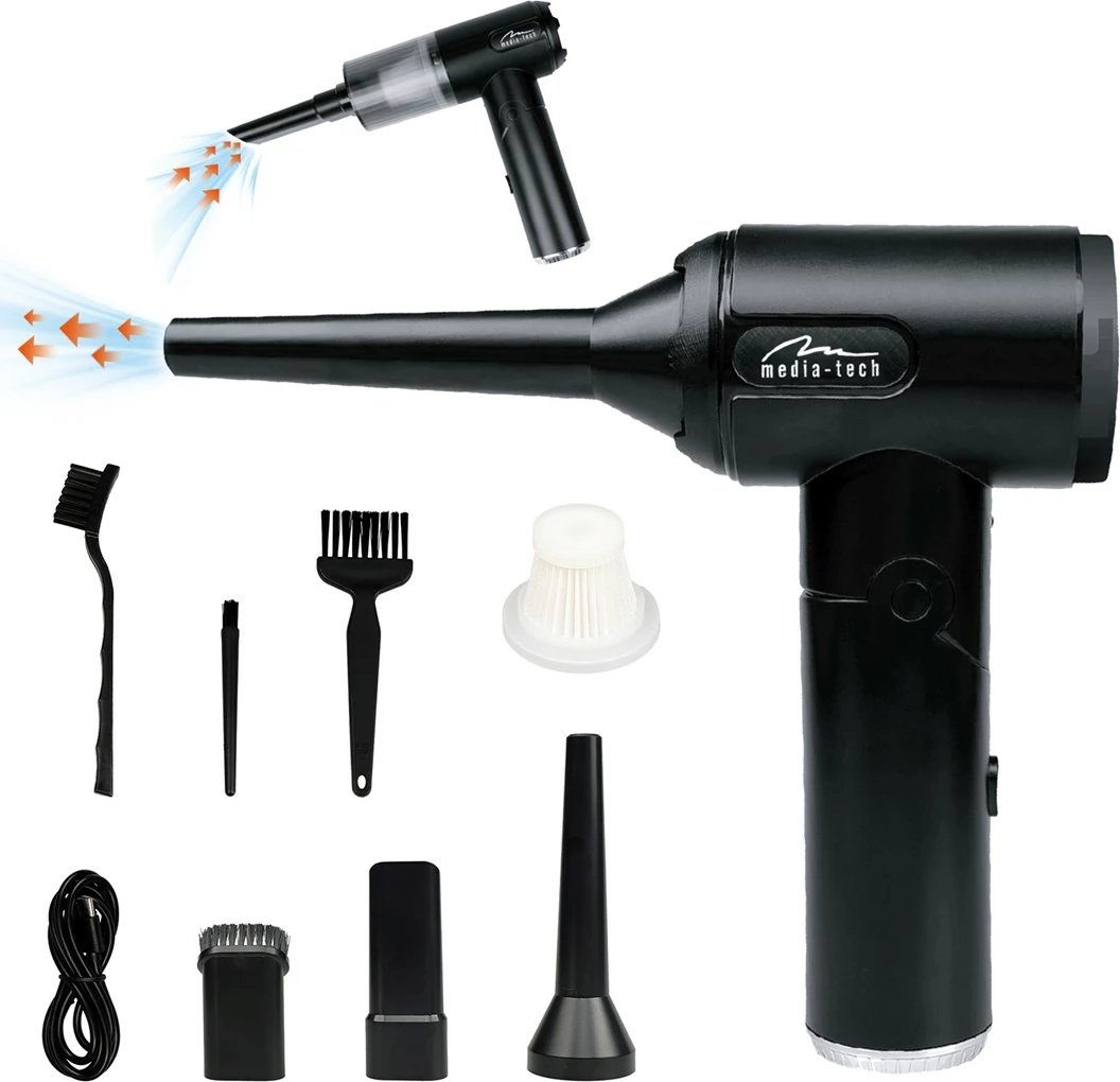 Fryrës ajri pa tela Media Tech MT6538, 2-në-1, 2000 mAh, i zi