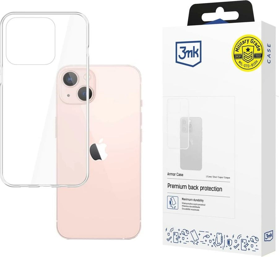 Mbështjellës 3mk Armor Case për iPhone 14 Plus, transparent